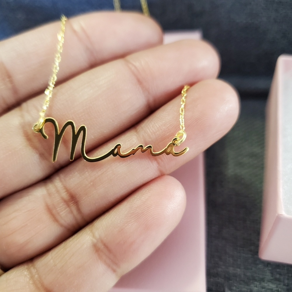 Mama Initial Necklace - Picture 9 of 9